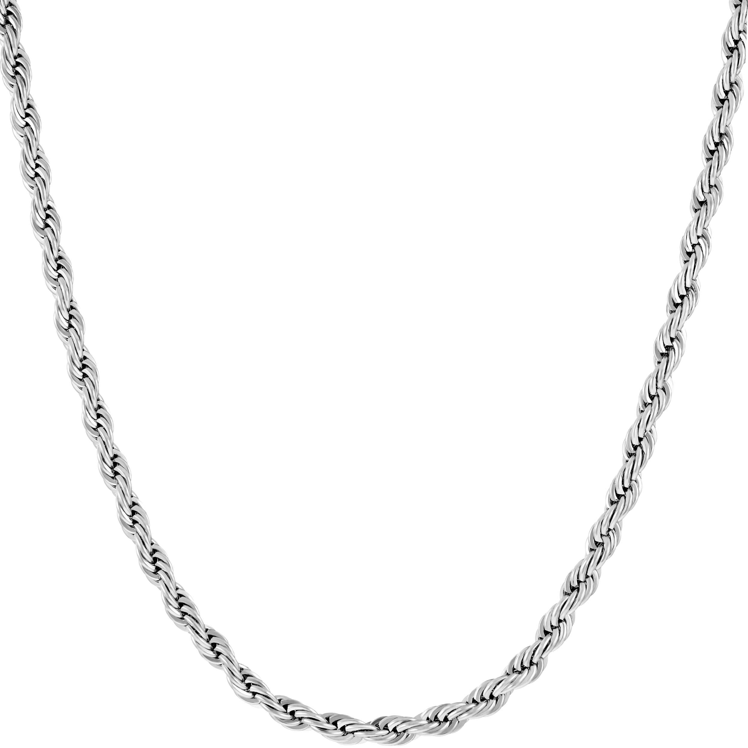 LIFETIME JEWELRY 3mm Rope Chain Necklace 24k Real Gold Plated