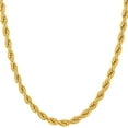 thumbnail image 1 of LIFETIME JEWELRY 5mm Rope Chain Necklace 24k Real Gold Plated-Women and Men (16 inches), 1 of 9