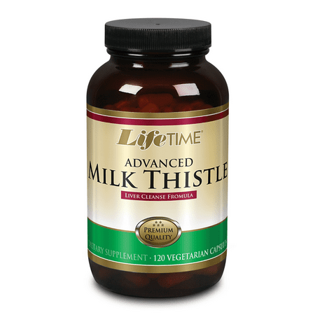 LIFETIME Milk Thistle Blend Liver Cleanse Formula | With Dandelion Root and Turmeric (120 CT)