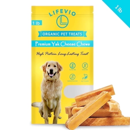 LIFEVIO Himalayan Yak Cheese Dog Chews, Long-Lasting Dental Treats for Large Dogs (2XL & 1L)