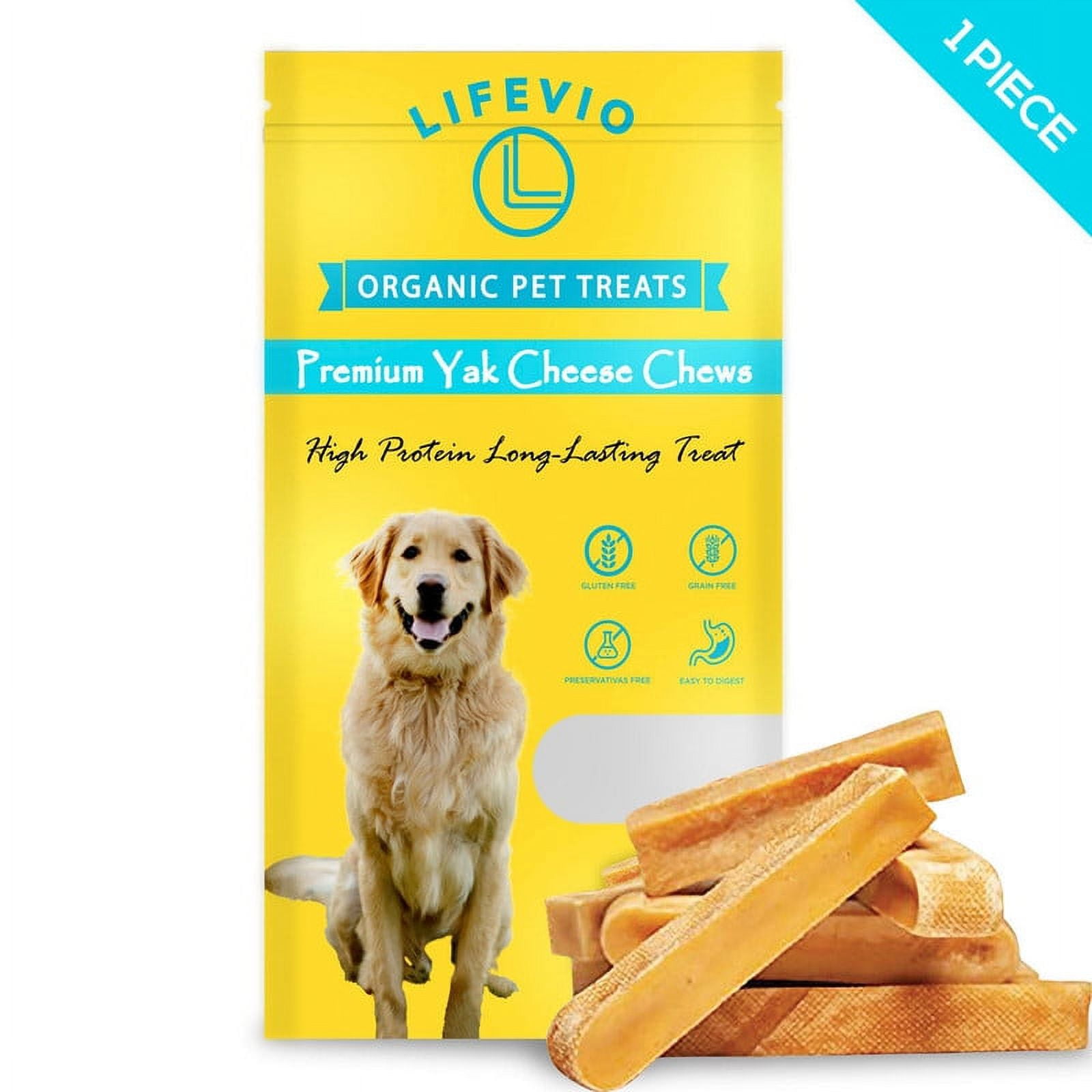 LIFEVIO Himalayan Yak Cheese dog Chews, Natural Long Lasting treats yak