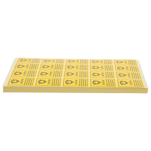 LIFKOME 1000Pcs Yellow Transparent Tamper Proof Sealing Labels for Static Sensitive Devices