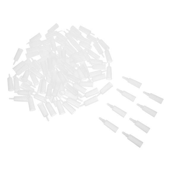 LIFKOME 100Pcs Ampoule Vial Dropper Caps Transparent Plastic for Smooth Controlled Lab Dispensing
