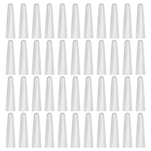 LIFKOME 100Pcs Clear PVC Tweezer Tip Protectors for Eyelash Tools Durable Non Slip Protective Caps