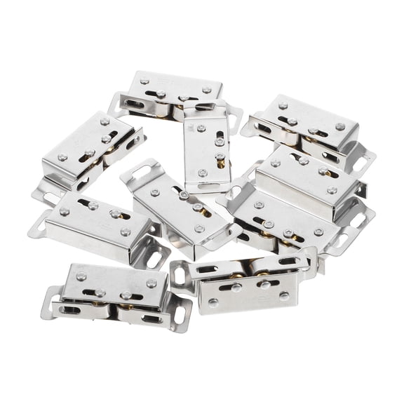 LIFKOME 10Pairs Stainless Steel Adjustable Ball Door Catch for Closet Cabinets Sliding Door Latch Plated Silver
