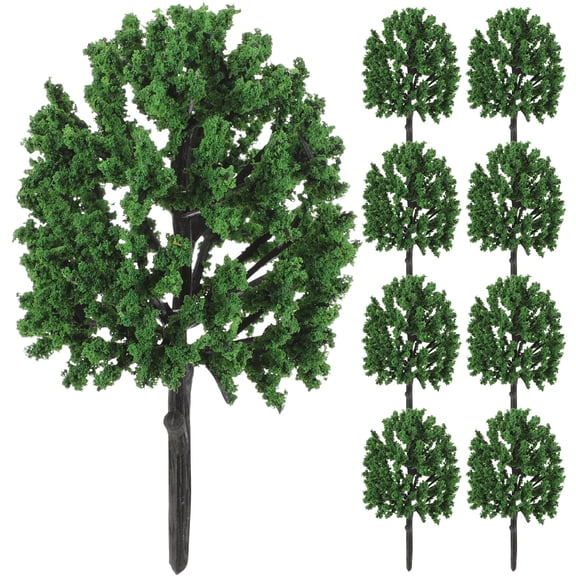 LIFKOME 10Pcs Mini Model Trees Plastic Scenery Trees For Sand Table Layout And Architectural Models