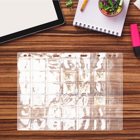 LIFKOME 10Pcs Transparent Coin Collector Binder Pages with Strong Secure Inserts for Display