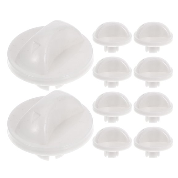 LIFKOME 10Pcs White Fan Control Knob Replacement Easy Install Rotary Switch for Electric Fans