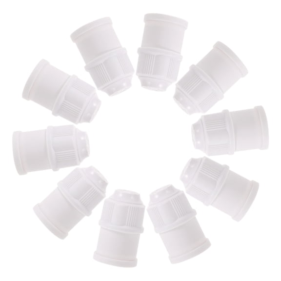 LIFKOME 10Pcs White Lamp Socket Base E27 Screw for Pendant Light Fixture Replacement and Repair