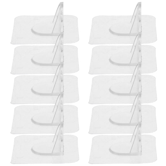 LIFKOME 12Pcs Clear Wall Anchor Brackets for Furniture and Pet Gate with Stable Anti Tip Mounting System