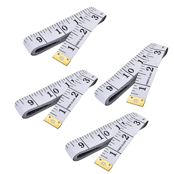 LIFKOME 12Pcs Foot Inch Tape Measure White Vinyl with Fiberglass Strands and Water Resistant Design