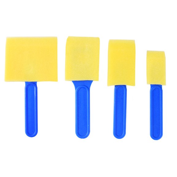 LIFKOME 12Pcs Painting Sponge Brush Blue for Artistic Crafting and Painting Activities