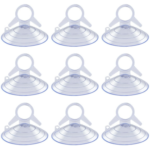 GAXIRE 12pcs Clear Suction Cups Plastic Pads for Strong Adsorption in Fish Tank Use