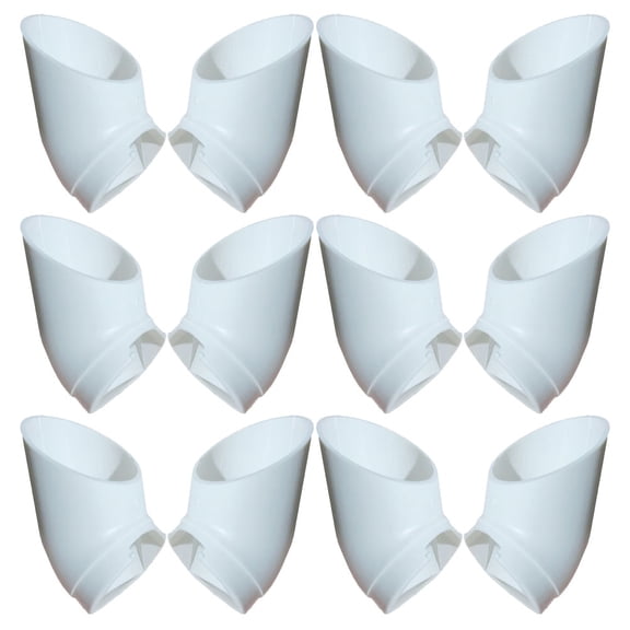 LIFKOME 12pcs Vertical Hydroponic Pot Tube For Balcony Window Farming Plastic Hydroponic Planter Pots Soilless Planting Pot Tube