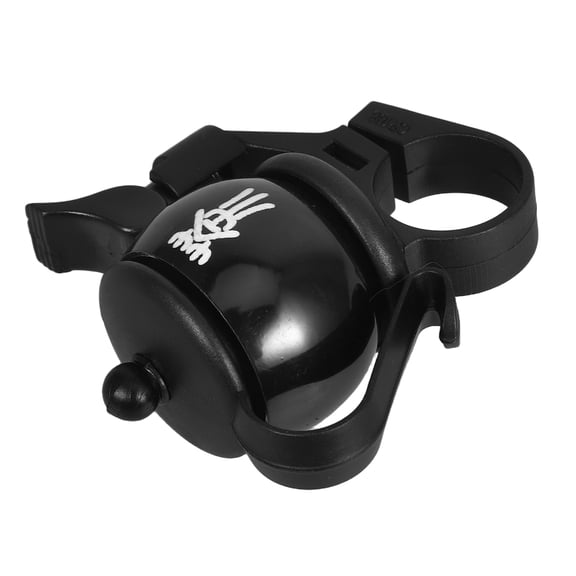 KONTONTY Mini Teapot Shaped Bike Bell Alarm for Outdoor Activities, Aluminum, Black, 1 Piece