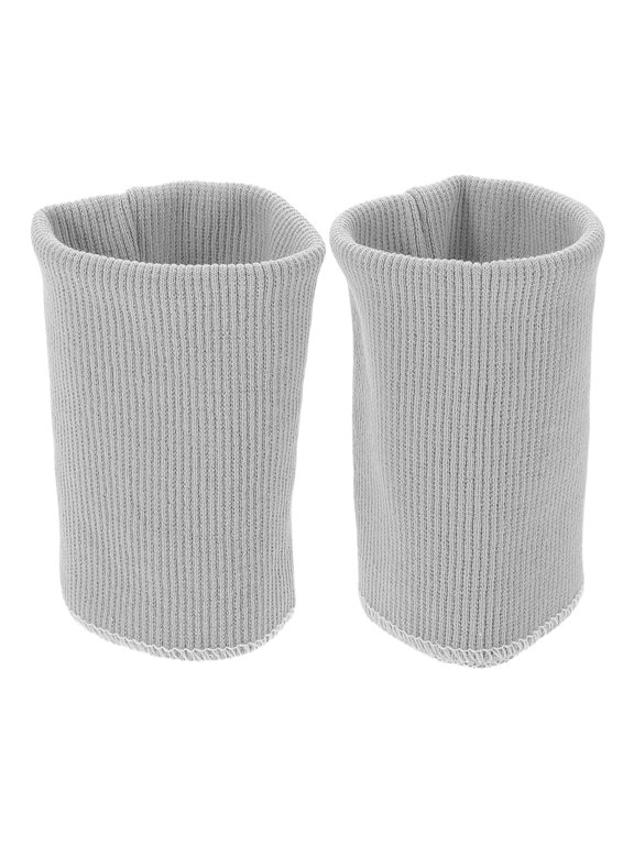 Light Grey Rib Knit Cuff Trim Polyester for DIY Jacket and Sweatshirt