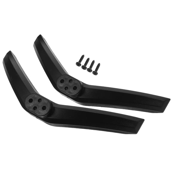 LIFKOME 1Pair Universal TV Stand Base Tabletop Holder for Televisions Black Adjustable Viewing