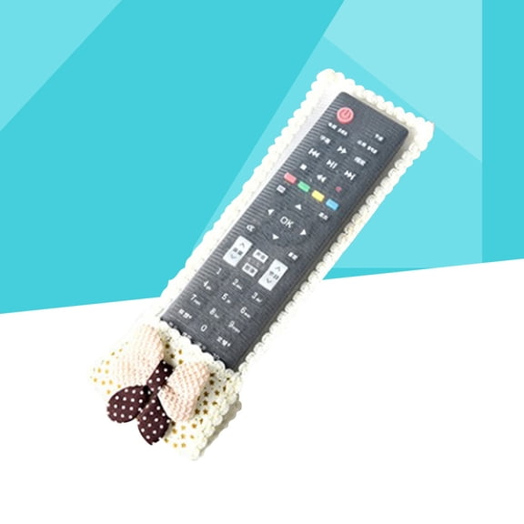 LIFKOME Beige Lace Remote Control Cover, European Style Protective Case for TV, AC, and Electronics, Elegant and