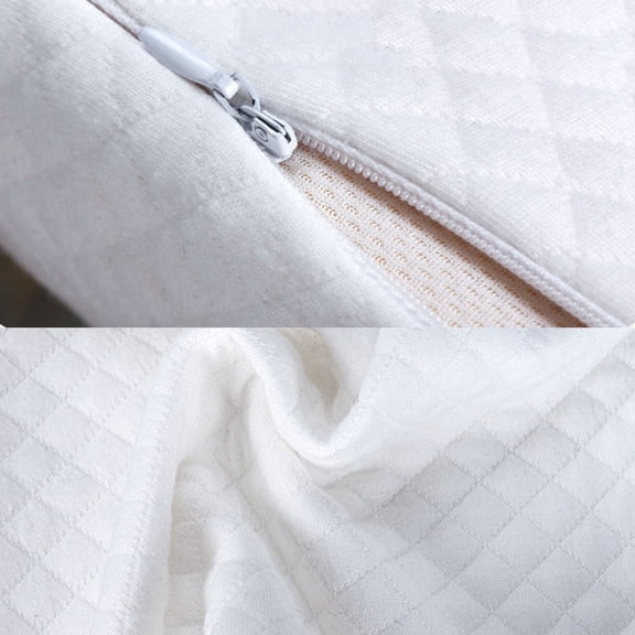 LIFKOME 1Pc Leg Cotton Pillow White Memory Foam Cushion for Improved Blood Flow