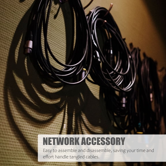 LIFKOME 1Pc Steel Cable Management Rack with Smooth Edges for Efficient Server Rack Wire Management