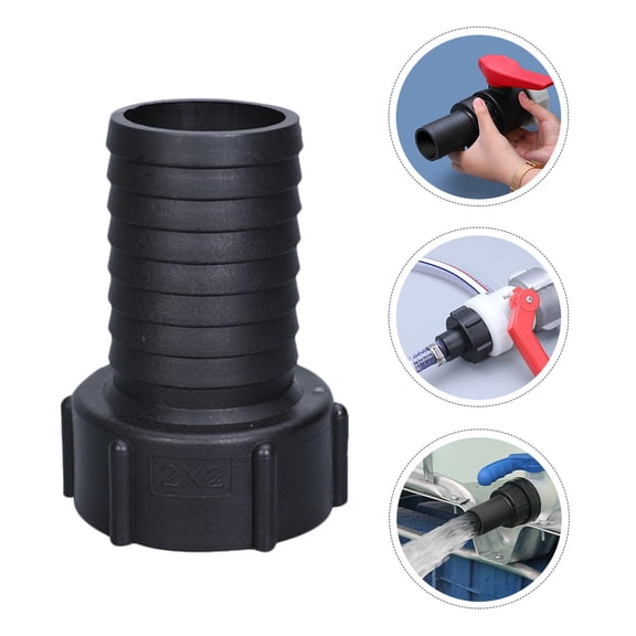 LIFKOME Black Plastic IBC Tote Converter Adapter with Quick Connect for Easy Use - 1 Piece