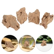 LIFKOME Brown Stone Aquarium Decor for Aquascaping with Natural Texture 1Set