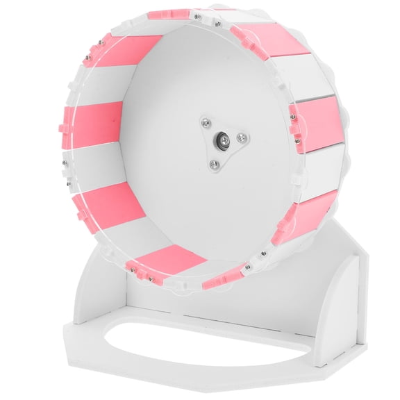 LIFKOME 1Set Pink Compact Hamster Wheel for Home Exercise with Gerbils Mice and Rats