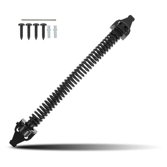 LIFKOME 1Set Self Closing Gate Spring Hinge Black Heavy Duty Outdoor Fence Door Hinge Villa Courtyard