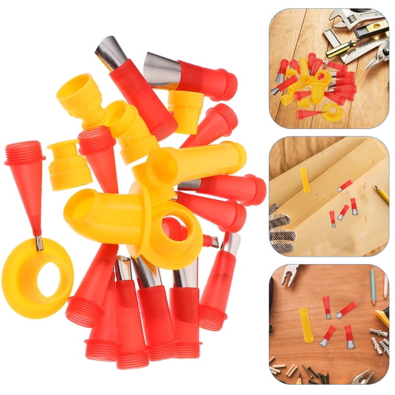 LIFKOME 1Set Silicone Caulking Tool Kit with Assorted Color Nozzles and Detachable Bases for Easy Cleaning