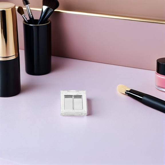 LIFKOME 1Set Transparent Empty Makeup Palette Refillable Eyeshadow Lipstick Tray DIY Cosmetic Case Travel Storage