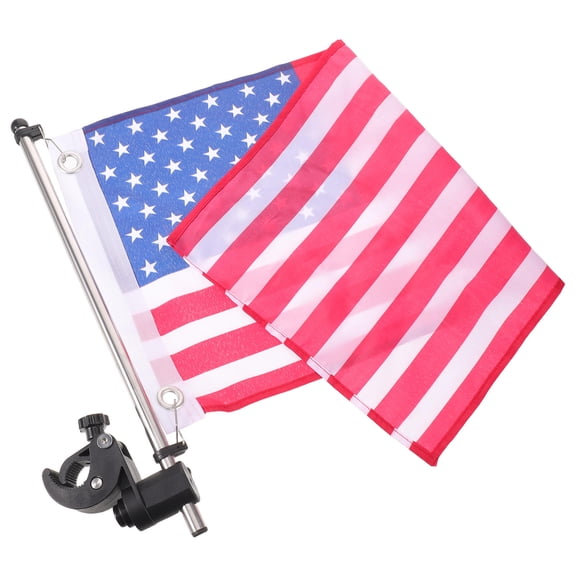 LIFKOME USA Flag Pole Boat Kit with Stainless Steel Holder and Adjustable Mount for Outdoor Marine and Boating Use