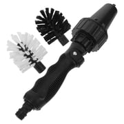 LIFKOME Water Powered Rotating Tire and Rim Detailing Brush with Garden Hose Adapter 1 Set