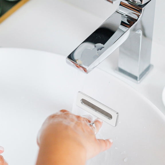 LIFKOME 2 Pcs Basin Overflow Cover 5.40X1.90X1.80CM Silver