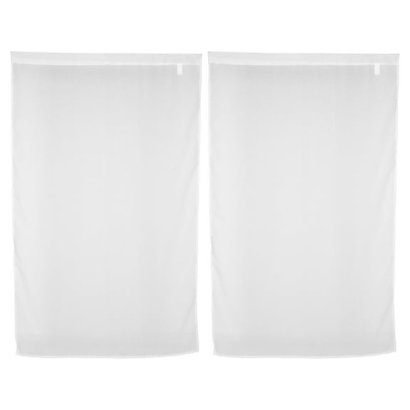 LIFKOME  2 Pcs Party Photo Backdrop Wedding Celebration Curtains White