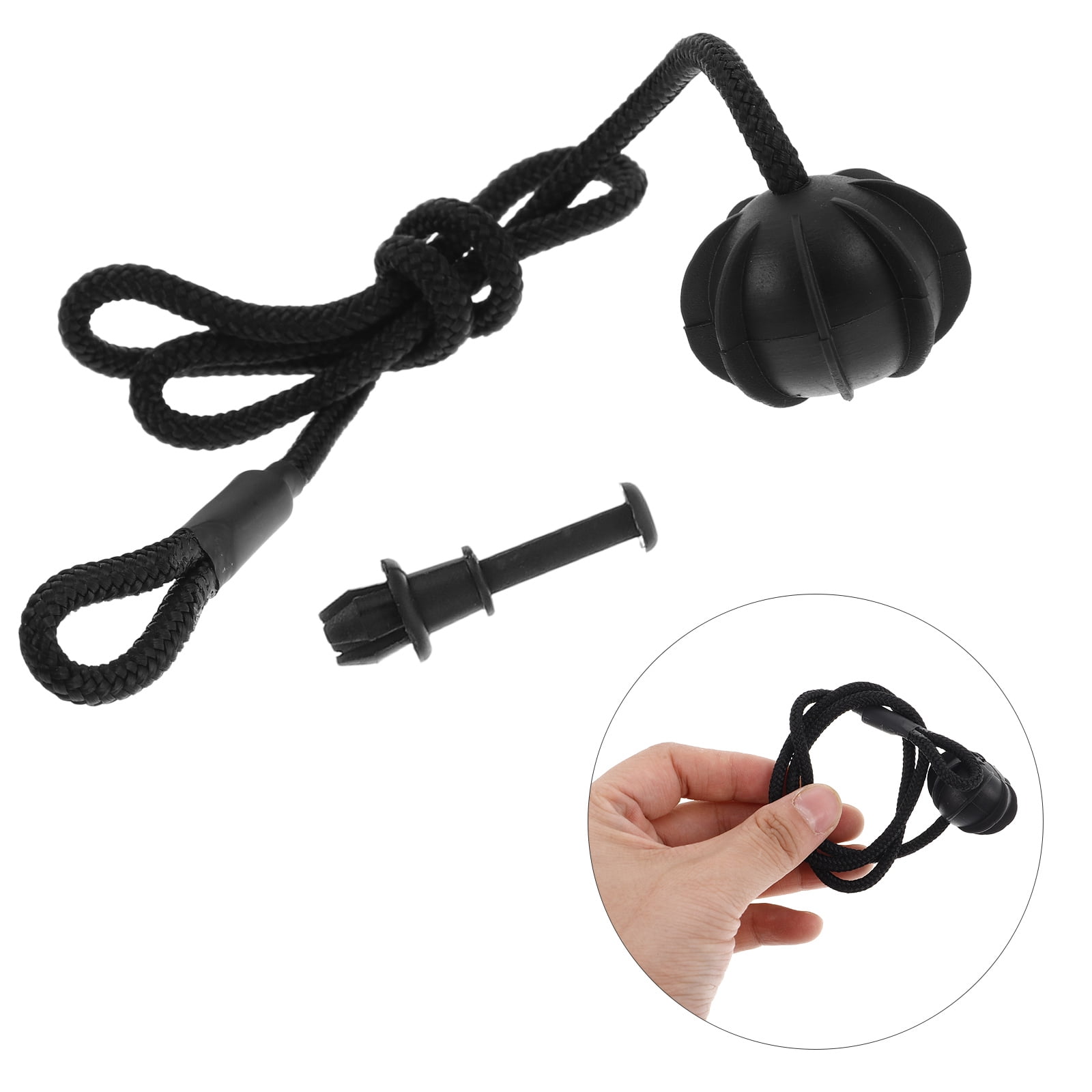 Parcel Tray Ropes LIFKOME 2-Pack Black Rear Parcel Shelf String Straps Cord Hanging Rope ...