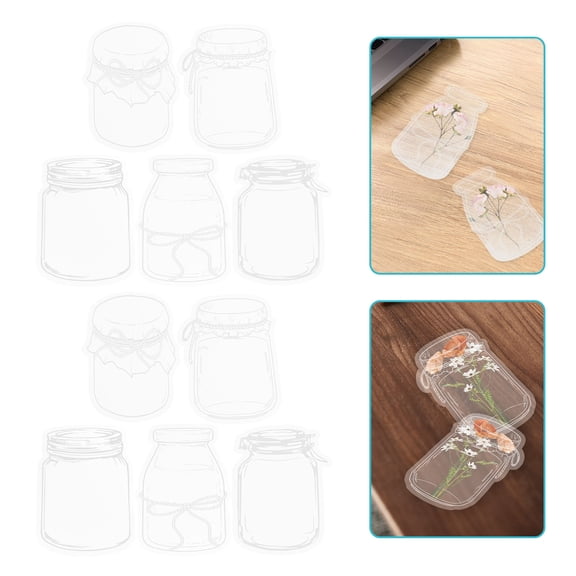 LIFKOME 20 Sheets Pressed Flower Art Decorative Bookmark Child Student