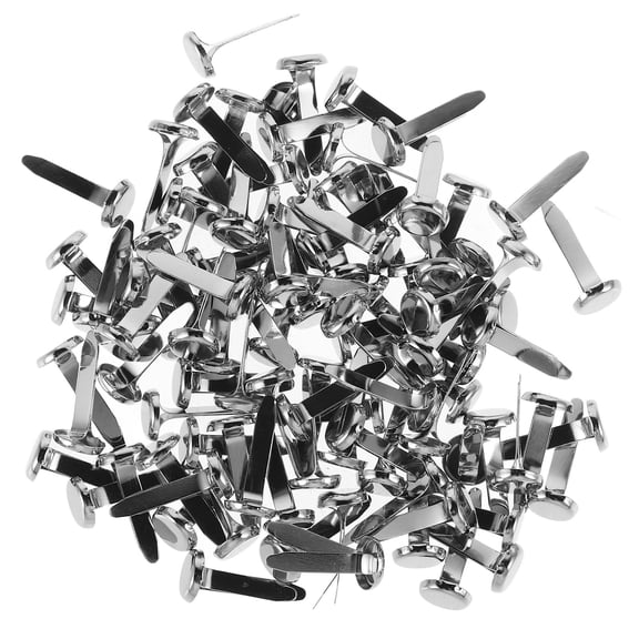 LIFKOME 200Pcs Metal Brad Fasteners Silver for Crafts Decoration and DIY Projects Durable and Easy to Use
