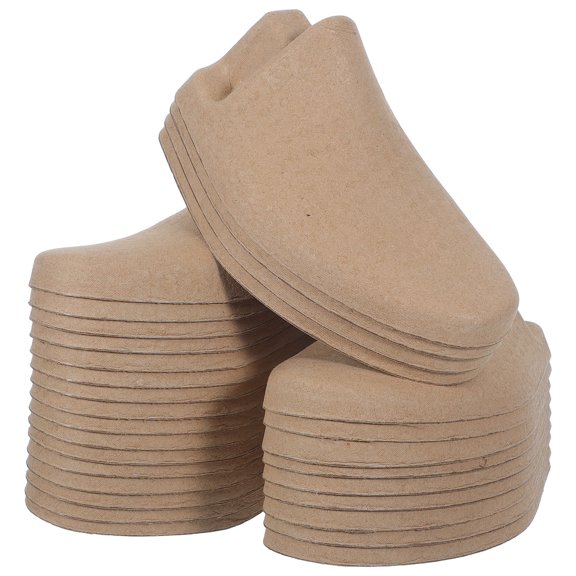 LIFKOME Brown Paper Pulp Shoe Insert for Wrinkle Prevention in Sneakers and Dress Shoes 20Pairs