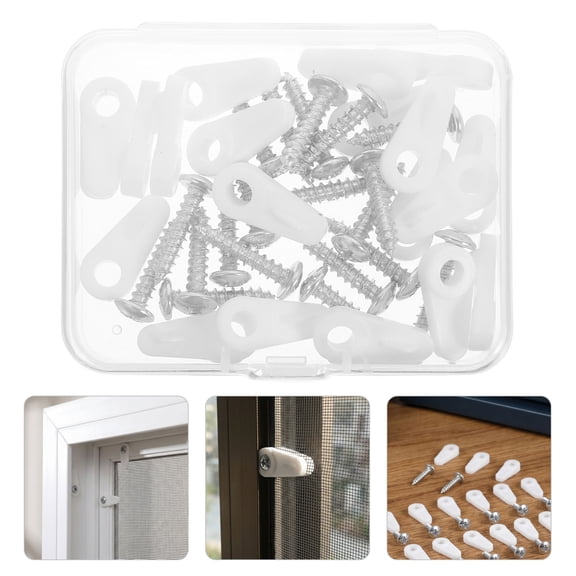 LIFKOME Longterm Reliable White Plastic Screen Holding Clips for Modern Windows 20Pcs