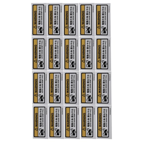 LIFKOME 20Pcs Taxi Automatic Door Caution Sticker Self Adhesive Weather Resistant Car Decal