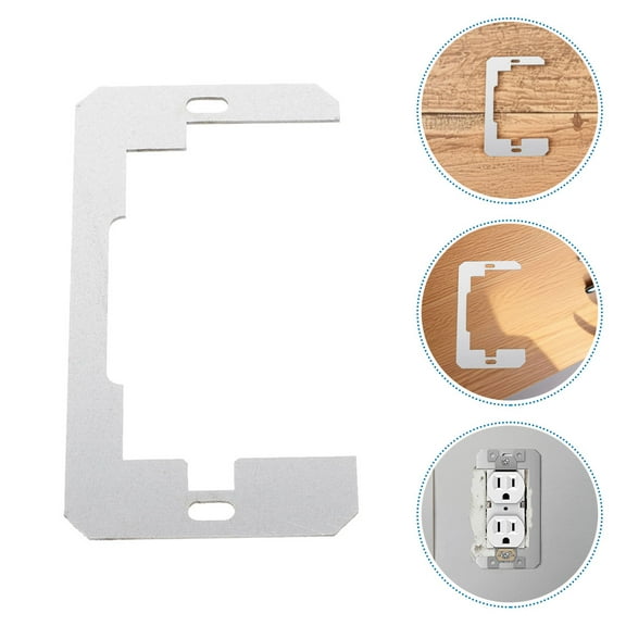 LIFKOME 20pcs Wall Plate Spacer Galvanized Steel Device Level Plate Outlet Spacers Extender Shims For Wall Outlet Repair Loose Electrical Outlet Plug For Outlets Electrical Box Switch