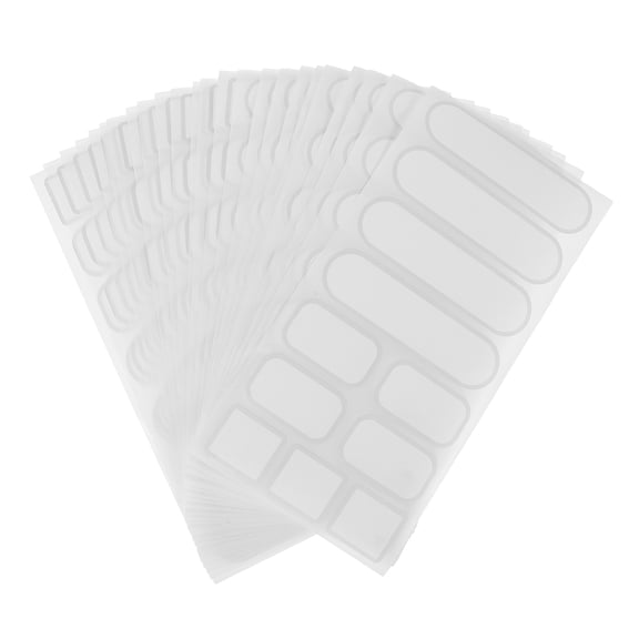 LIFKOME Tear-Resistant Waterproof PVC Labels for Jars Residue-Free Removal 264Pcs