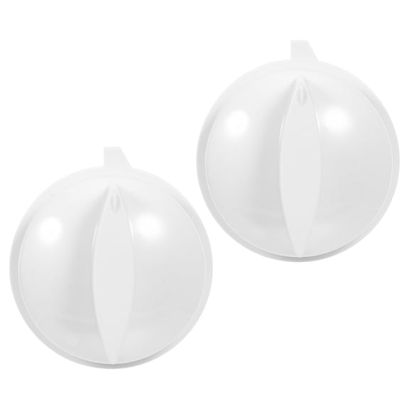 LIFKOME 2Pcs Adjustable Microwave Control Knob White Plastic Oven Dial for Precise Temperature Setting