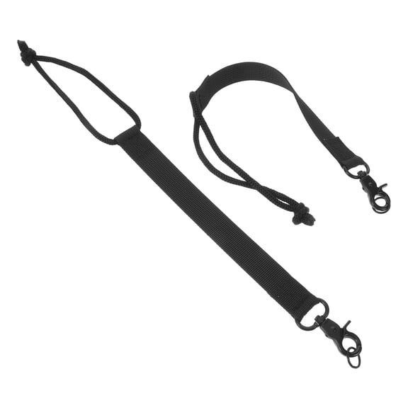 LIFKOME 2Pcs Adjustable Ski Boot Binding Aid Straps Black Secure Snowboard Leash Cord for Skiing Gear