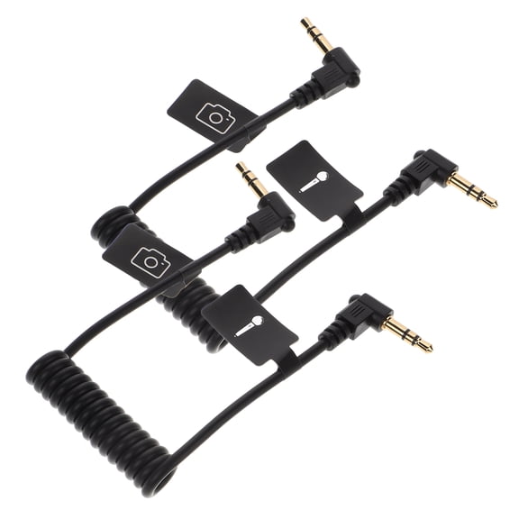 LIFKOME 2Pcs Black 3.5mm Trs to Trrs Extension Cable for Mic Connection with Durable Construction