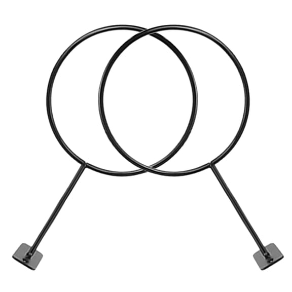 LIFKOME 2Pcs Black Metal Basketball Wall Mount Holder with Universal Ball Compatibility for School Use