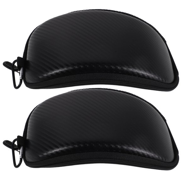 LIFKOME 2Pcs Black Waterproof Ski Goggles Storage Case with Durable Hard Shell for Travel and Sports