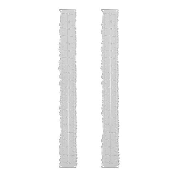 LIFKOME 2Pcs Deckled Edge Measuring Tools with Precision Markings for Home Crafting and Art Studio