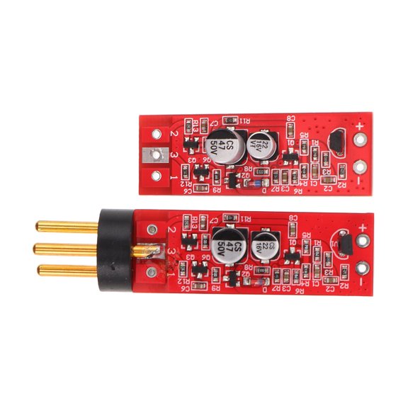 LIFKOME 2Pcs Diaphragm Mic Preamp Module Red for Stable Signal Transmission and Recording