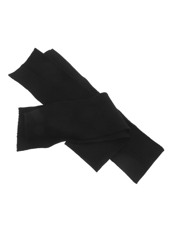 Ribbed Cuffs Black Cotton for Sweatshirt Fabric Enhanced Elasticity 2Pcs
